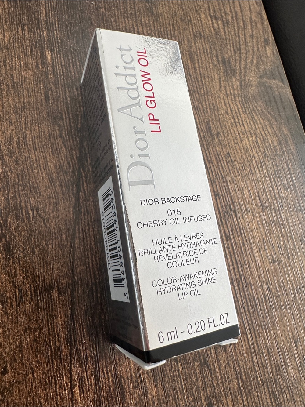 Dior Addict Lip Glow Oil - Cherry Oil Infused (015) - New In Box